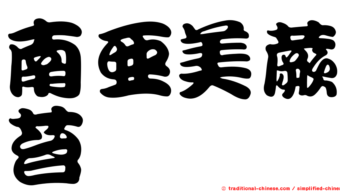 南亞美蕨苔
