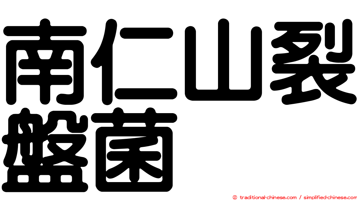 南仁山裂盤菌