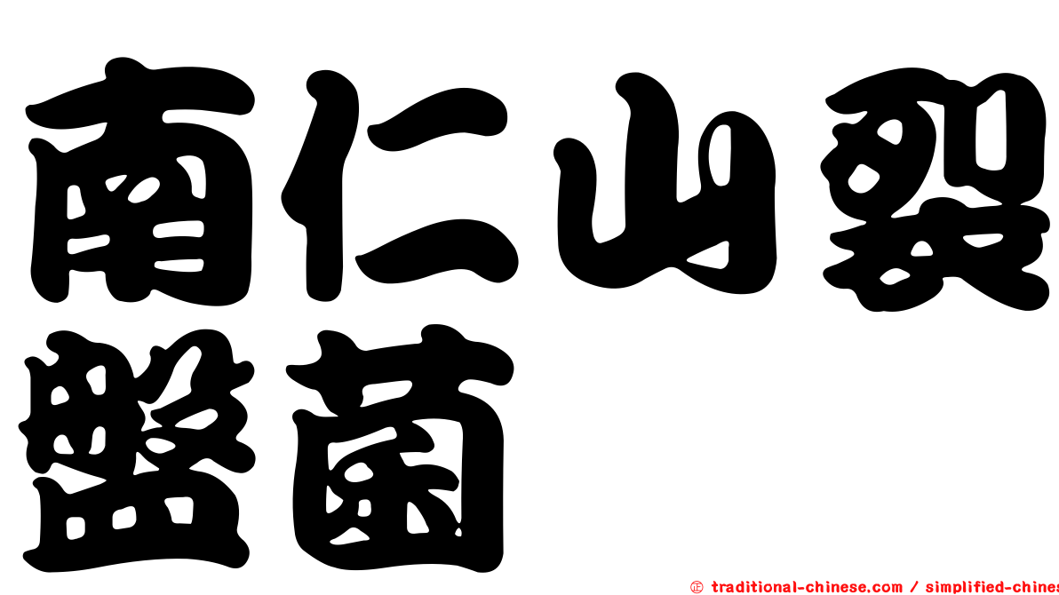 南仁山裂盤菌