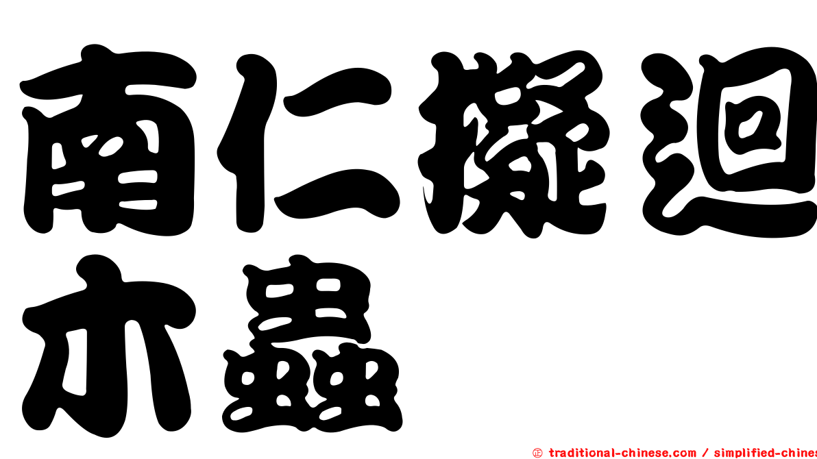 南仁擬迴木蟲