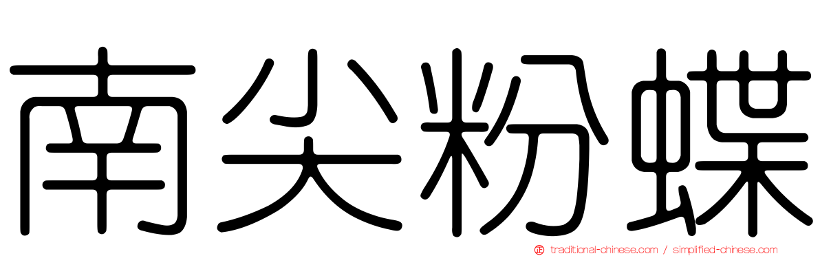 南尖粉蝶