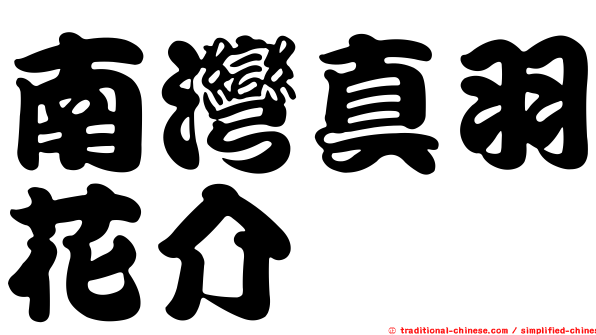 南灣真羽花介