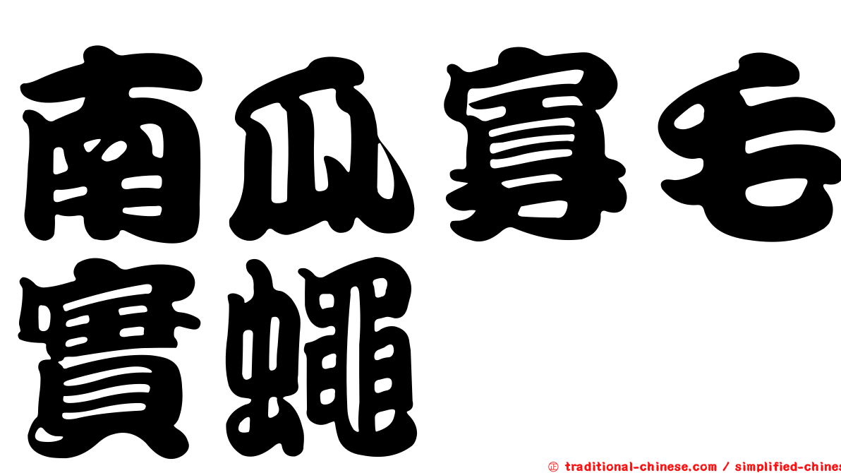 南瓜寡毛實蠅