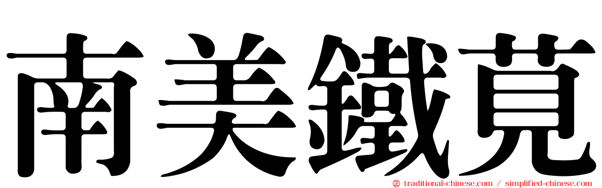 南美鐵莧