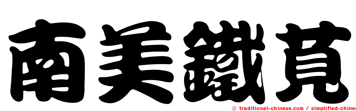 南美鐵莧