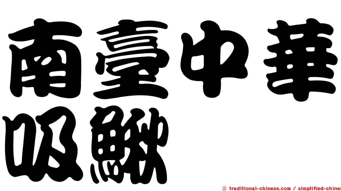 南臺中華吸鰍
