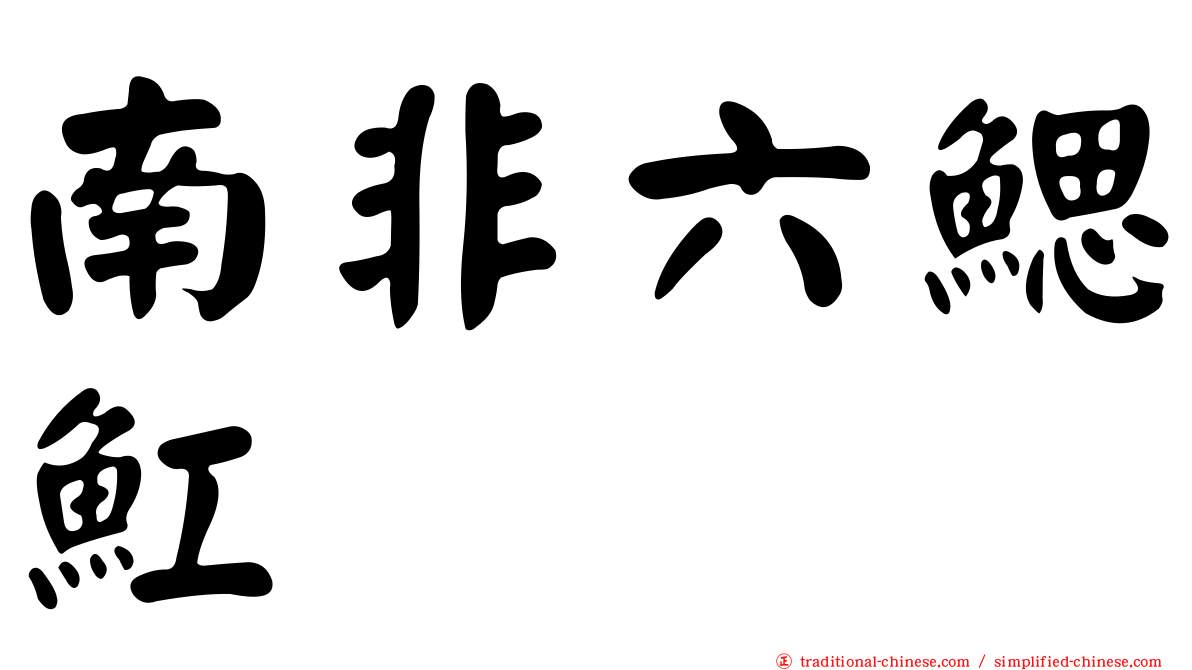 南非六鰓魟