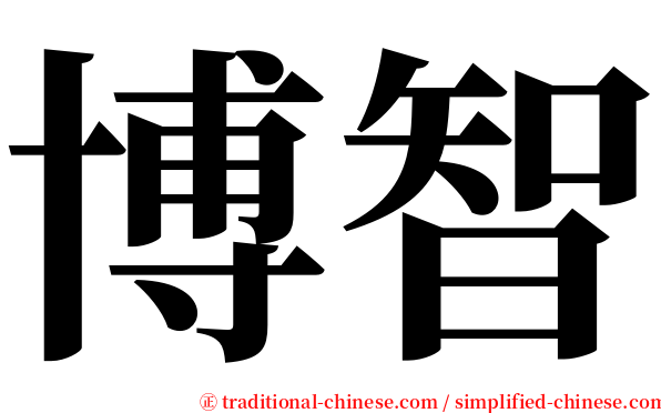 博智 serif font
