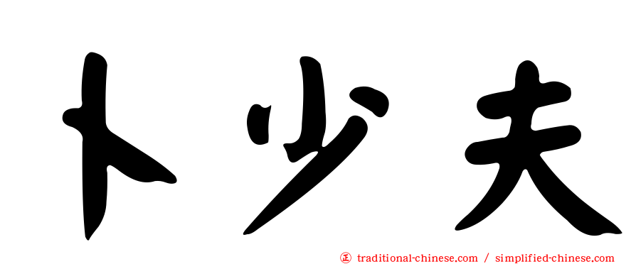 卜少夫