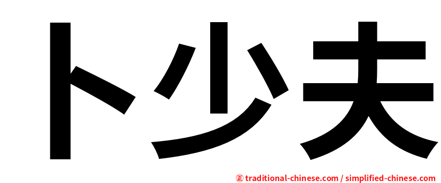 卜少夫