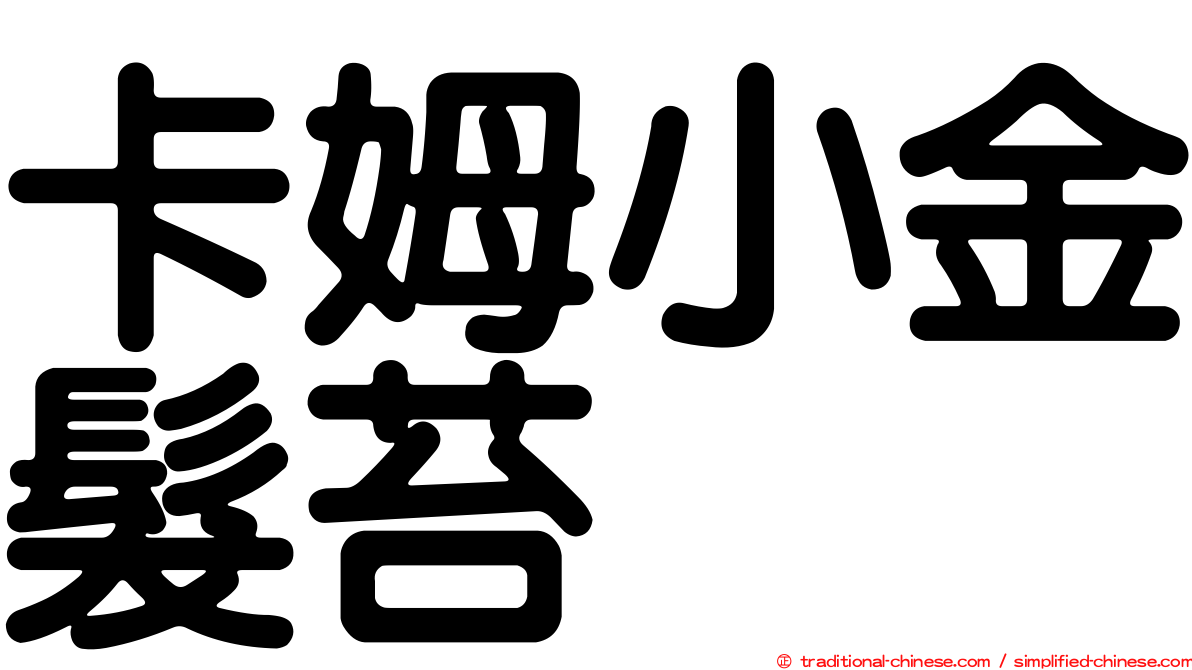 卡姆小金髮苔