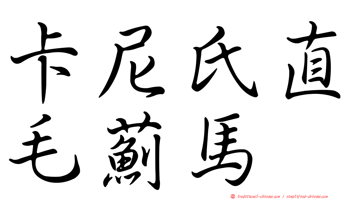 卡尼氏直毛薊馬