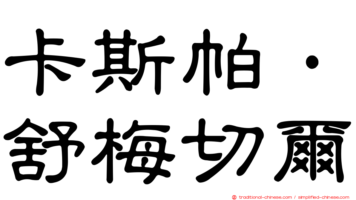 卡斯帕·舒梅切爾