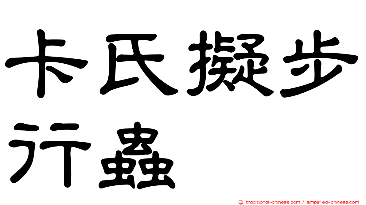 卡氏擬步行蟲