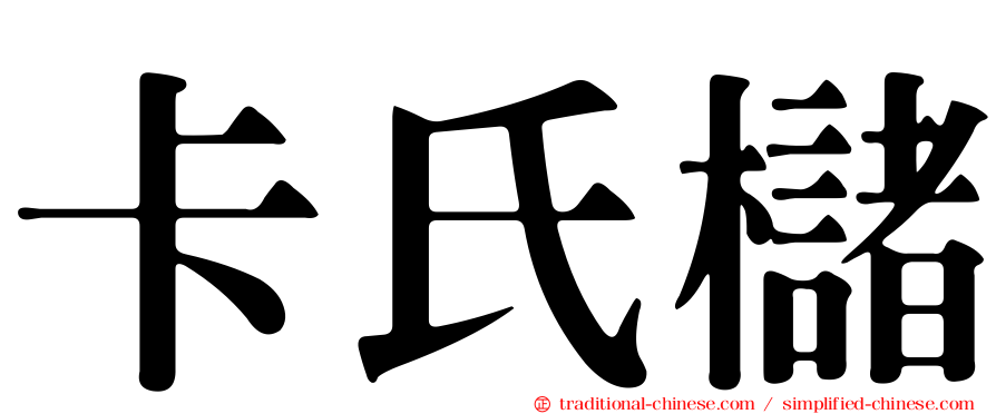 卡氏櫧