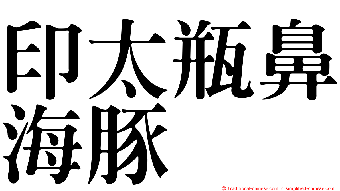 印太瓶鼻海豚