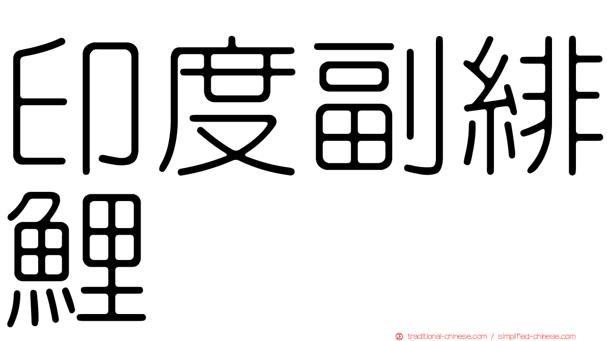 印度副緋鯉