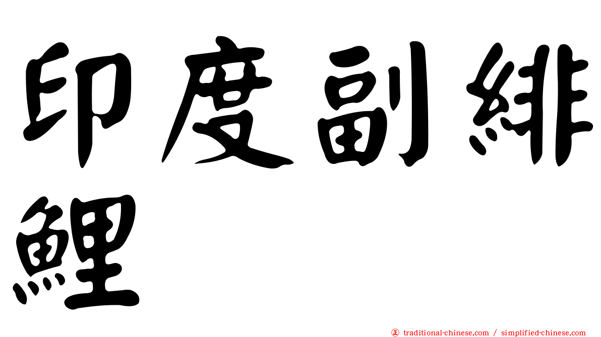 印度副緋鯉