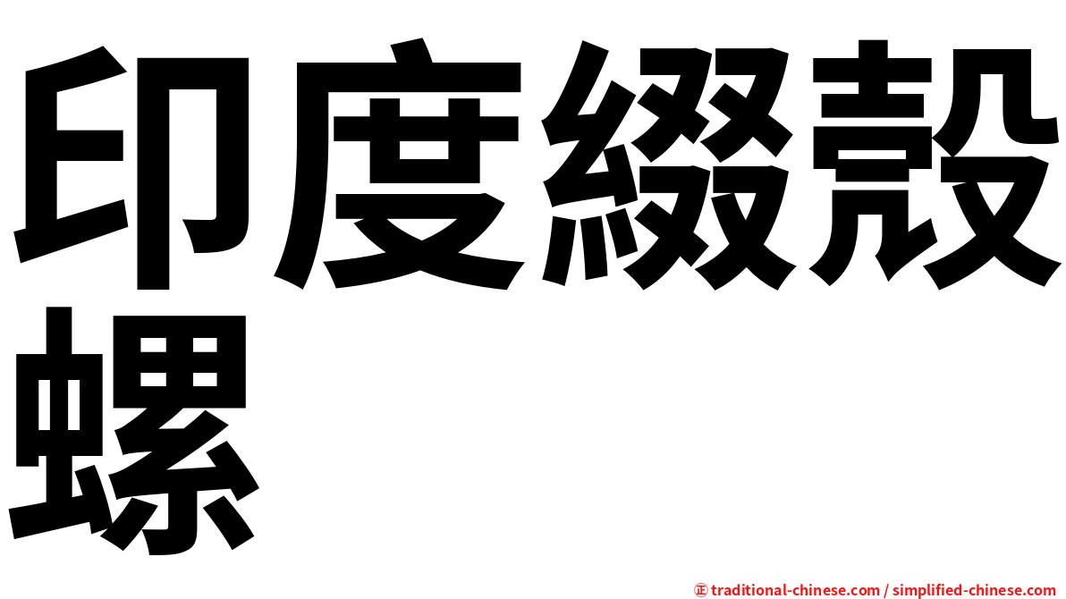 印度綴殼螺