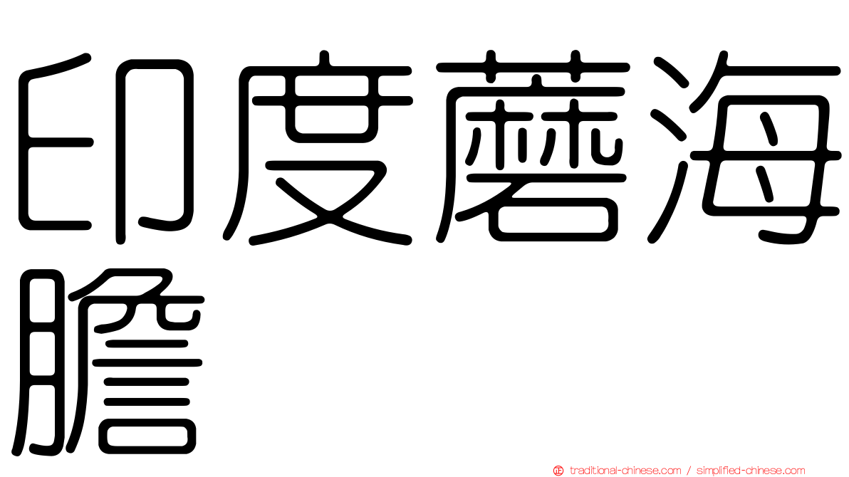 印度蘑海膽