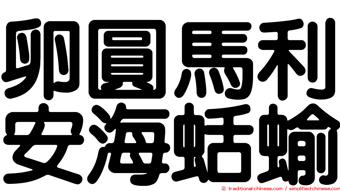 卵圓馬利安海蛞蝓