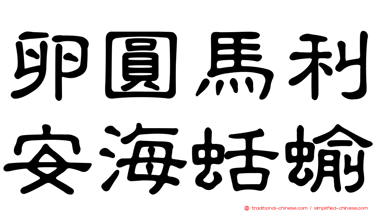 卵圓馬利安海蛞蝓