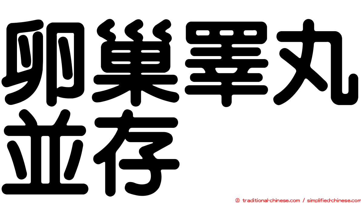卵巢睪丸並存