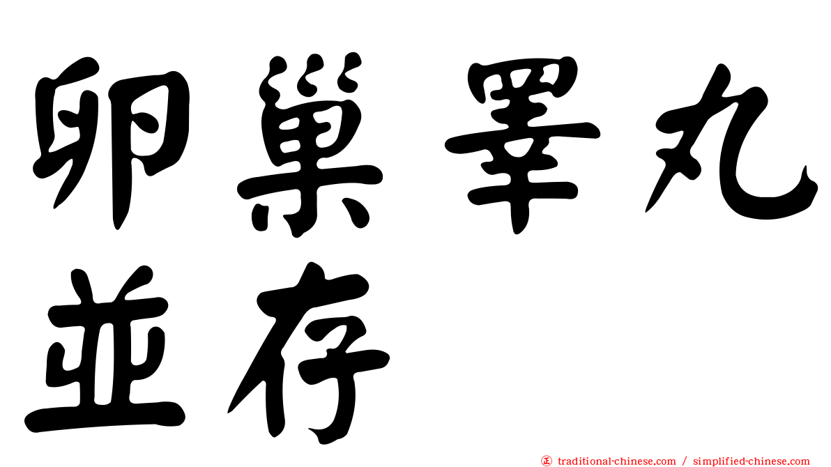 卵巢睪丸並存