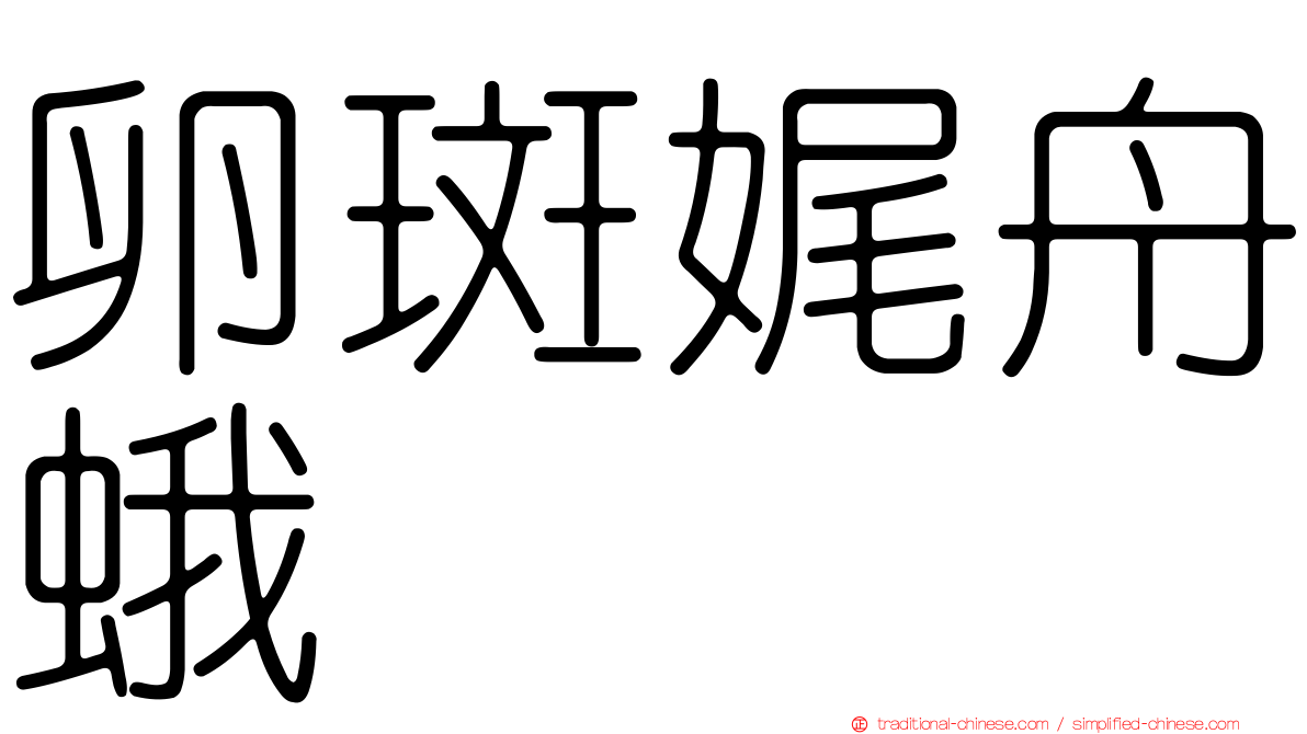 卵斑娓舟蛾