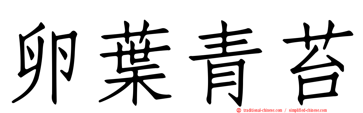 卵葉青苔
