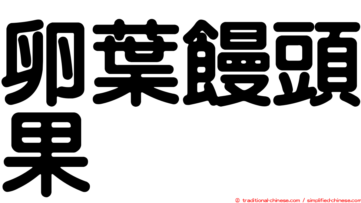 卵葉饅頭果