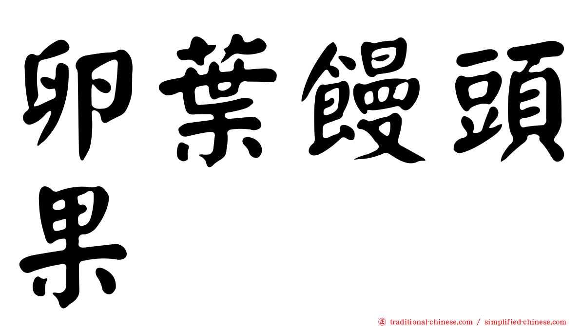 卵葉饅頭果