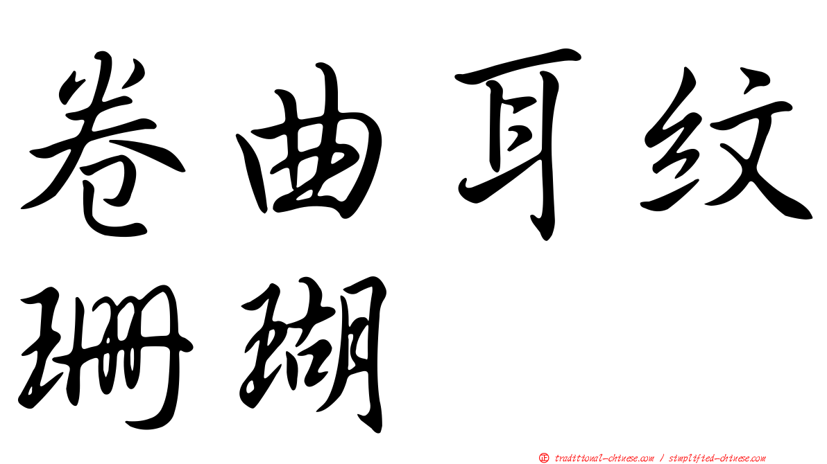 卷曲耳紋珊瑚