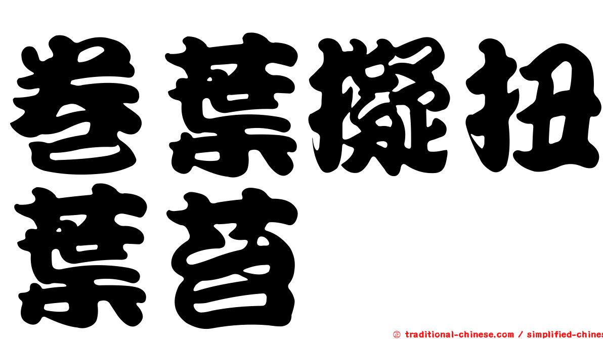 卷葉擬扭葉苔