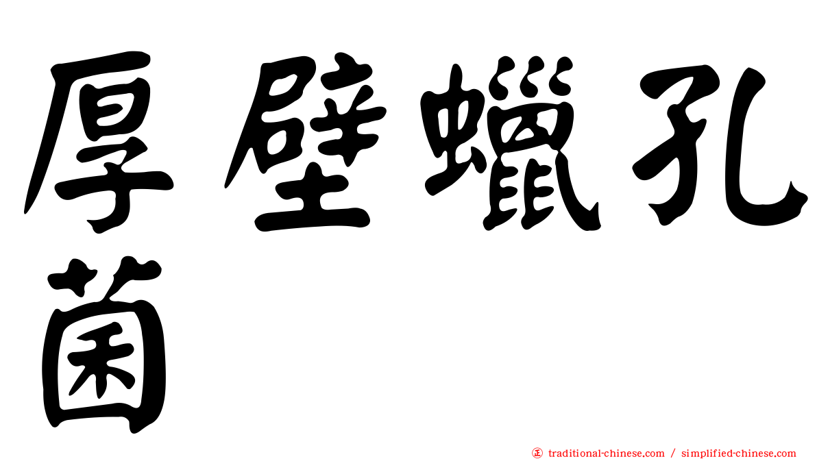 厚壁蠟孔菌