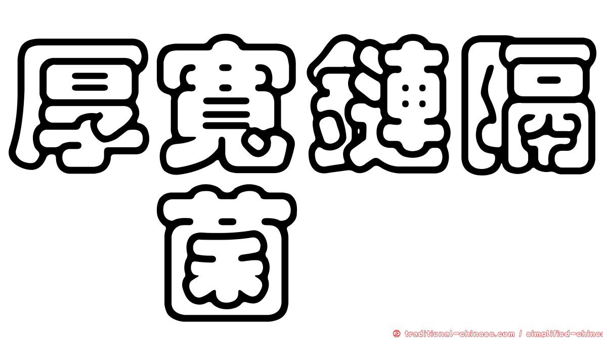 厚寬鏈隔孢菌