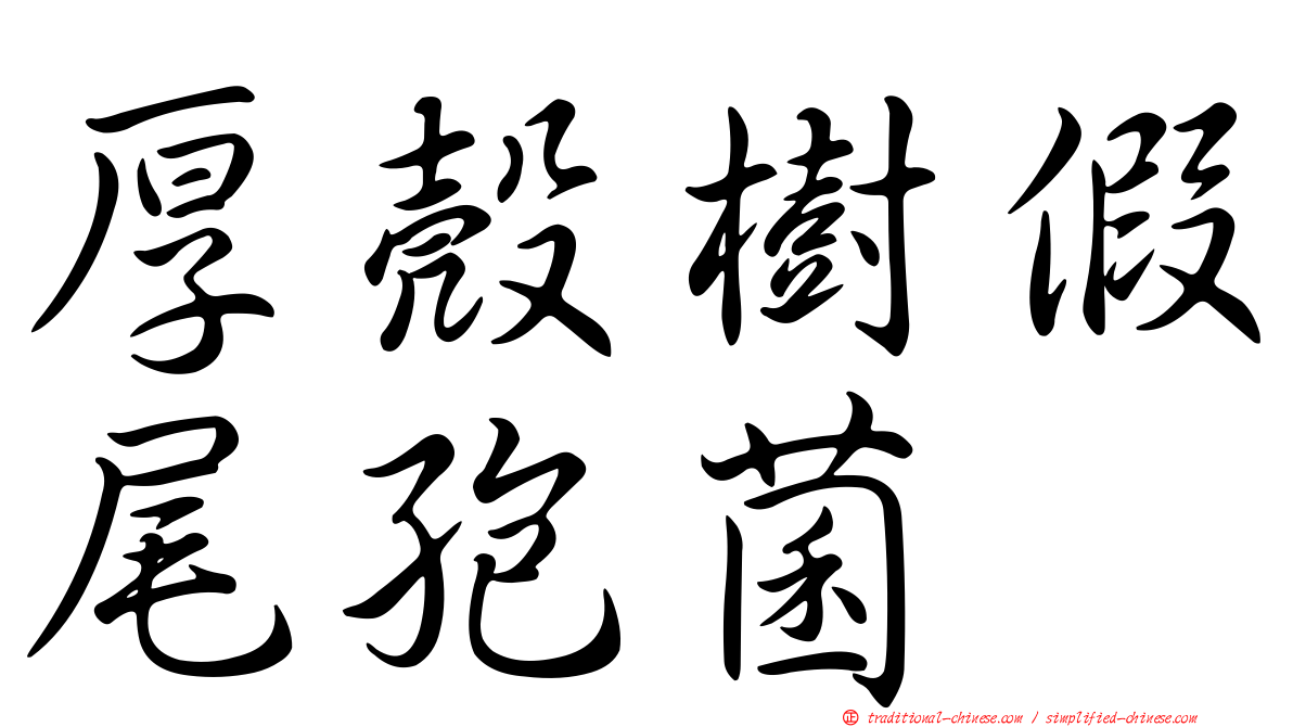厚殼樹假尾孢菌