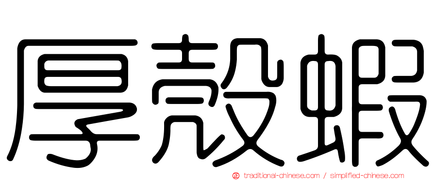 厚殼蝦