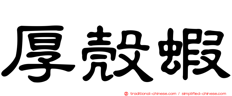 厚殼蝦