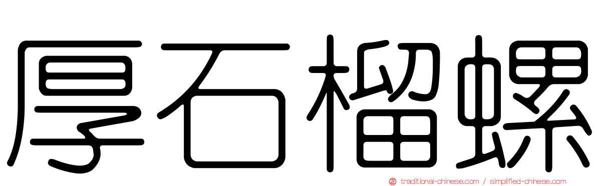 厚石榴螺