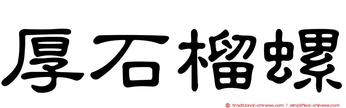 厚石榴螺