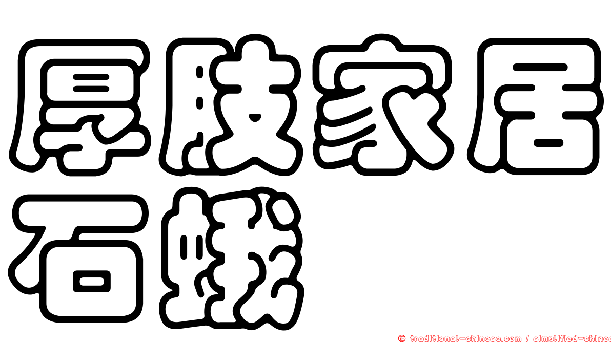 厚肢家居石蛾