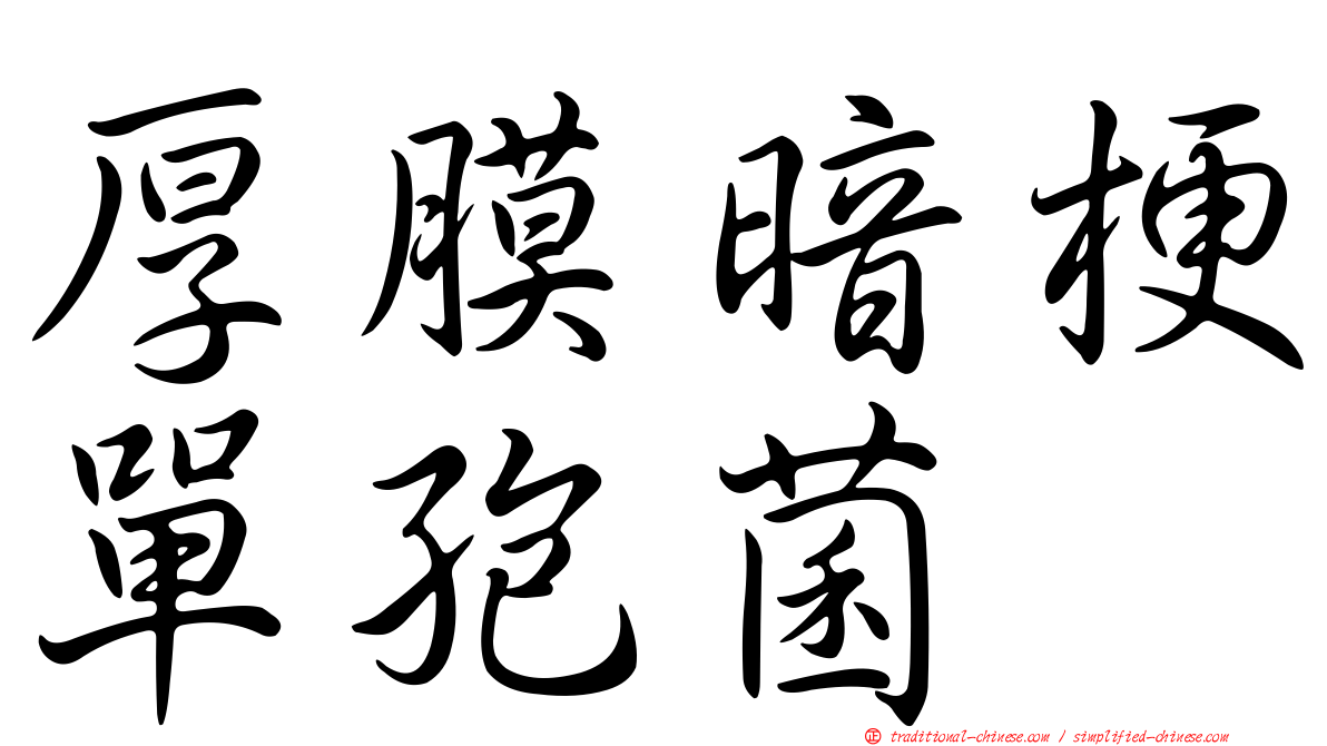 厚膜暗梗單孢菌
