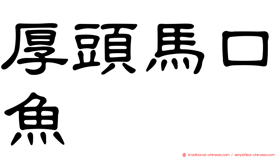 厚頭馬口魚