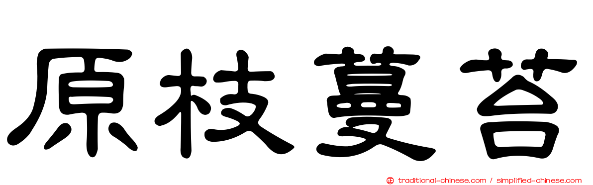 原枝蔓苔