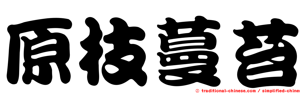 原枝蔓苔