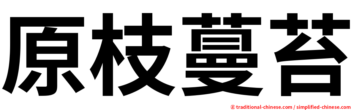 原枝蔓苔