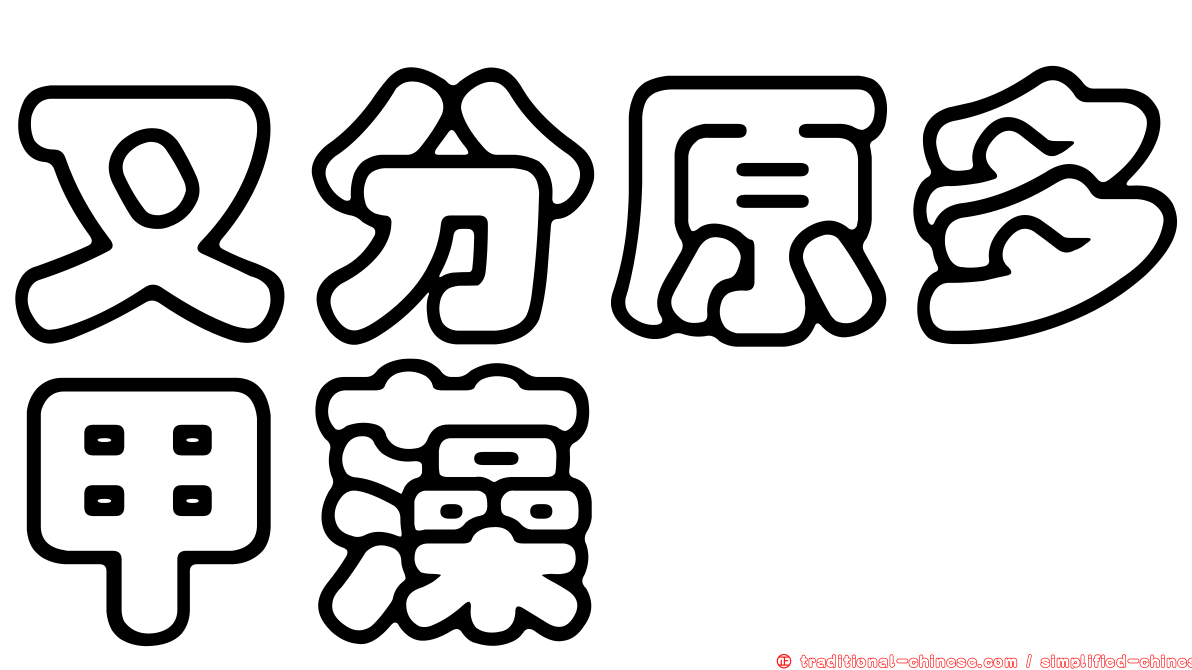叉分原多甲藻