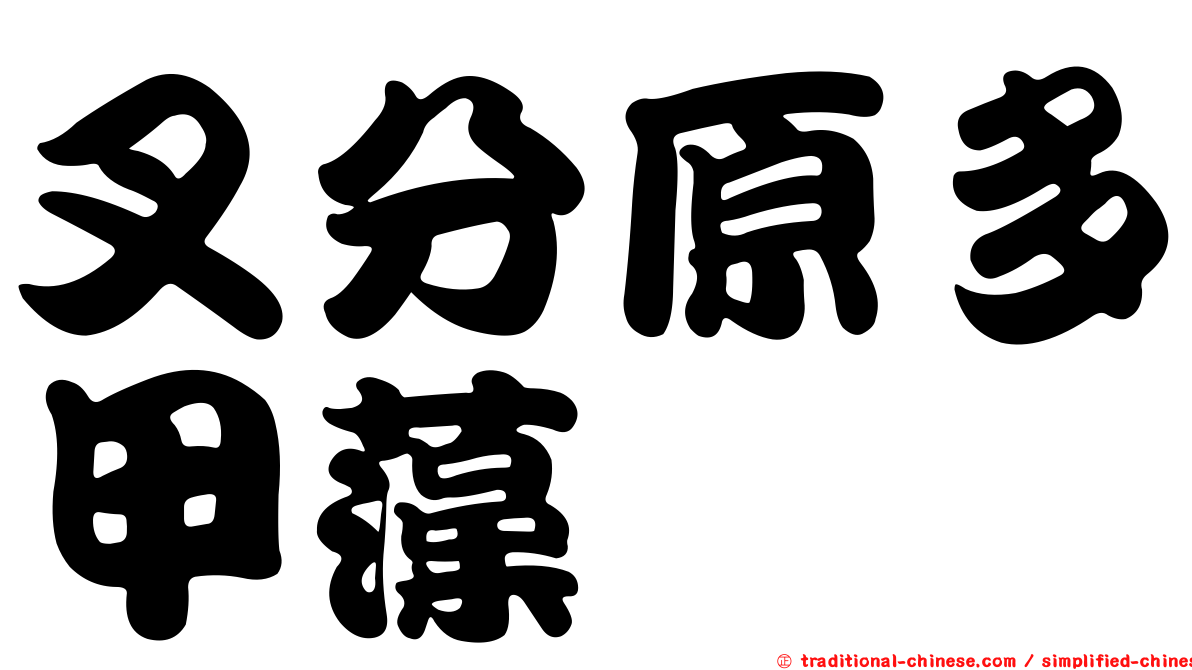 叉分原多甲藻