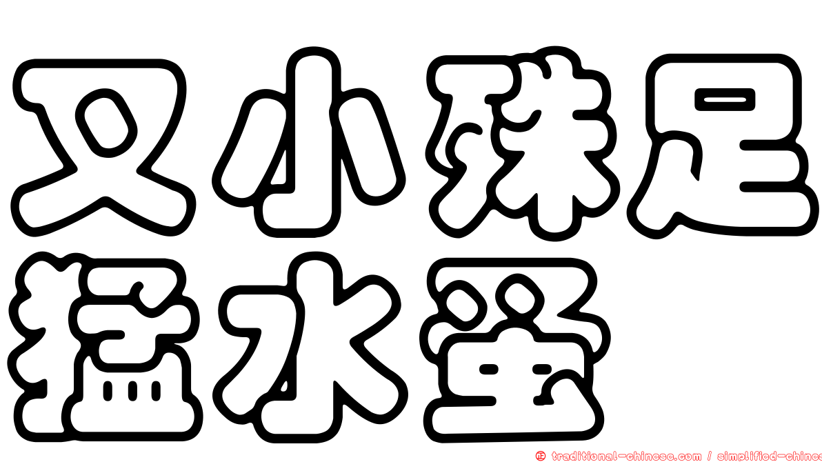叉小殊足猛水蚤